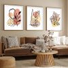 Elegáns dekoratív keretes MDF festmények (3 db), 50 x 70 cm | 100% MDF és tömörfa keret, 2 cm vastag | Tökéletes a lakberendezés és a művészet szerelmeseinek