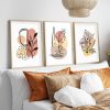 Elegáns dekoratív keretes MDF festmények (3 db), 50 x 70 cm | 100% MDF és tömörfa keret, 2 cm vastag | Tökéletes a lakberendezés és a művészet szerelmeseinek