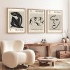 Elegáns dekoratív keretes MDF festmények (3 db), 50 x 70 cm | 100% MDF és tömörfa keret, 2 cm vastag | Tökéletes a lakberendezés és a művészet szerelmeseinek