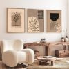 Elegáns dekoratív keretes MDF festmények (3 db), 50 x 70 cm | 100% MDF és tömörfa keret, 2 cm vastag | Tökéletes a lakberendezés és a művészet szerelmeseinek