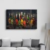 Elegáns edzett üvegfestmény, 46 x 72 cm | 100% edzett üveg (4 mm) | Lenyűgöző UV-nyomtatás modern lakberendezéshez és művészeti megjelenítéshez