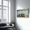 Elegáns edzett üvegfestmény, 46 x 72 cm | 100% edzett üveg (4 mm) | Lenyűgöző UV-nyomtatás modern lakberendezéshez és művészeti megjelenítéshez