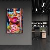 Elegáns edzett üvegfestmény, 70 x 110 cm, 100% edzett üveg (4 mm) | Lenyűgöző UV-nyomtatás | Tökéletes lakberendezési és modern terek számára