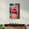 Elegáns edzett üvegfestmény, 70 x 110 cm, 100% edzett üveg (4 mm) | Lenyűgöző UV-nyomtatás | Tökéletes lakberendezési és modern terek számára