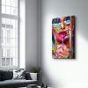 Elegáns edzett üvegfestmény, 70 x 110 cm, 100% edzett üveg (4 mm) | Lenyűgöző UV-nyomtatás | Tökéletes lakberendezési és modern terek számára
