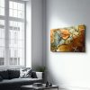 Elegáns edzett üvegfestmény, 70 x 110 cm, 100% edzett üveg (4 mm) | Lenyűgöző UV-nyomtatás | Tökéletes lakberendezési és modern terek számára