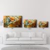 Elegáns edzett üvegfestmény, 70 x 110 cm, 100% edzett üveg (4 mm) | Lenyűgöző UV-nyomtatás | Tökéletes lakberendezési és modern terek számára