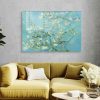 Vincent van Gogh dekoratív edzett üvegfestmény, 50 x 70 cm, 100% edzett üveg (4 mm) | Elegáns művészet otthoni és irodai dekorációhoz