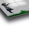 Lenyűgöző Banksy dekoratív edzett üvegfestmény, 70 x 100 cm | 100% edzett üveg, 4 mm vastag | Tökéletes a modern lakberendezés és a művészet szerelmeseinek