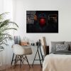 Elegáns edzett üvegfestmény, 70 x 100 cm, 100% edzett üveg (4 mm) | Lenyűgöző falfestmény modern lakberendezéshez és irodai helyiségekhez
