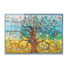Lenyűgöző edzett üvegfestmény - Gustav Klimt életfa, 70 x 100 cm, 100% edzett üveg (4 mm) | Elegáns falfestmény otthoni és irodai dekorációhoz