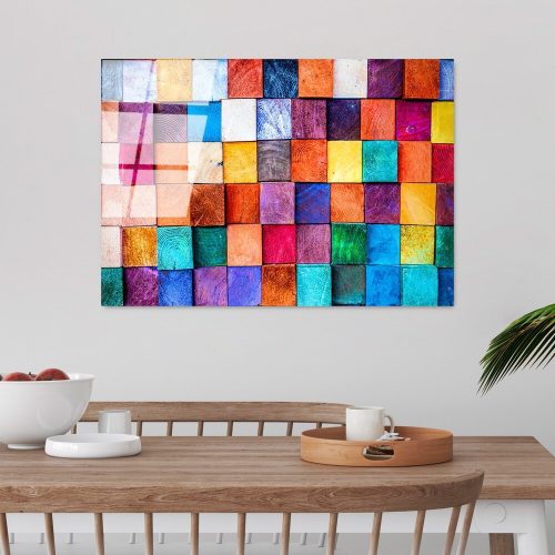 Elegáns edzett üvegfestmény, 70 x 100 cm, 100% edzett üveg (4 mm) | Lenyűgöző falfestmény modern lakberendezéshez és irodai helyiségekhez