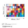 Elegáns edzett üvegfestmény, 70 x 100 cm, 100% edzett üveg (4 mm) | Lenyűgöző falfestmény modern lakberendezéshez és irodai helyiségekhez