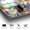 Elegáns edzett üvegfestmény, 70 x 100 cm, 100% edzett üveg (4 mm) | Lenyűgöző falfestmény modern lakberendezéshez és irodai helyiségekhez