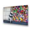 Elegáns edzett üvegfestmény, 70 x 100 cm, 100% edzett üveg (4 mm) | Lenyűgöző falfestmény modern lakberendezéshez és irodai helyiségekhez