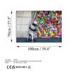 Elegáns edzett üvegfestmény, 70 x 100 cm, 100% edzett üveg (4 mm) | Lenyűgöző falfestmény modern lakberendezéshez és irodai helyiségekhez