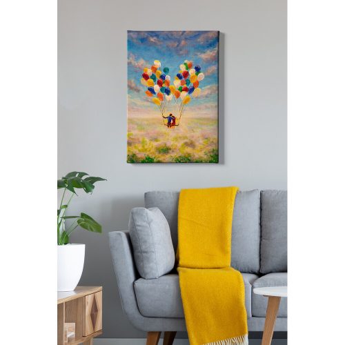 Lenyűgöző dekoratív vászonfestmény, 50 x 70 cm | 100% vászon, 100% fa keret (3 cm vastag) | Tökéletes a lakberendezés és a művészet szerelmeseinek