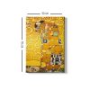 Elegáns Gustav Klimt dekoratív vászonfestmény, 50 x 70 cm | 100% vászon, 100% fa keret (3 cm vastag) | Tökéletes a lakberendezés és a művészet szerelmeseinek
