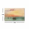 Joseph Turner dekoratív vászonfestmény, „Velence látta Fusina” | 45 x 70 cm | 100% velúr vászon, 100% fa keret (3 cm vastag) | Elegáns fali művészet