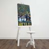 Gustav Klimt elegáns dekoratív vászonfestménye, "Pendio Montano A Unterach", 45 x 70 cm, 100% velúr vászon, 3 cm-es fakeret | Tökéletes otthoni dekorációhoz