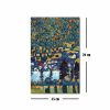 Gustav Klimt elegáns dekoratív vászonfestménye, "Pendio Montano A Unterach", 45 x 70 cm, 100% velúr vászon, 3 cm-es fakeret | Tökéletes otthoni dekorációhoz