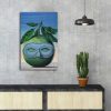 René Magritte dekoratív vászonfestmény, 45 x 70 cm, 100% velúr vászon, 3 cm fakeret | Elegáns művészet lakberendezéshez és gyűjtőkhöz
