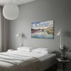 Henri Matisse Canal du Midi dekoratív vászonfestmény, 70 x 100 cm, 100% velúr vászon, 3 cm-es fakeret | Elegáns művészet otthoni és irodai dekorációhoz