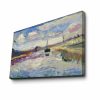Henri Matisse Canal du Midi dekoratív vászonfestmény, 70 x 100 cm, 100% velúr vászon, 3 cm-es fakeret | Elegáns művészet otthoni és irodai dekorációhoz