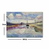 Henri Matisse Canal du Midi dekoratív vászonfestmény, 70 x 100 cm, 100% velúr vászon, 3 cm-es fakeret | Elegáns művészet otthoni és irodai dekorációhoz