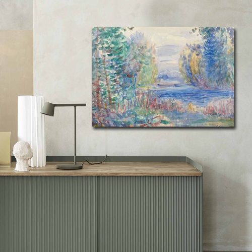 Renoir elegáns dekoratív vászonfestménye, 70 x 100 cm, 100% velúr vászon, 3 cm-es fakeret | Tökéletes a lakberendezés és a művészet szerelmeseinek