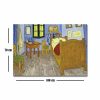 Van Gogh "Hálószoba Arles-ban" dekoratív vászonfestmény, 70 x 100 cm, 100% velúr vászon, 100% fa keret (3 cm vastag) | Elegáns művészet lakberendezéshez
