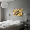 Kandinsky lenyűgöző dekoratív vászonfestménye, 70 x 100 cm | 100% velúr vászon, 3 cm vastag fakeret | Tökéletes a modern lakberendezéshez