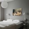 Paul Cézanne dekoratív vászonfestmény, „Rideau, Cruchon et Compotier” | 70 x 100 cm | 100% velúr vászon, 100% fa keret (3 cm) | Elegáns művészet lakberendezéshez