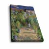 Claude Monet dekoratív vászonfestmény, 45 x 70 cm | 100% vászon (2,8 mm) és fenyőfa keret | Elegáns művészet lakberendezéshez és galériafalakhoz