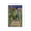 Claude Monet dekoratív vászonfestmény, 45 x 70 cm | 100% vászon (2,8 mm) és fenyőfa keret | Elegáns művészet lakberendezéshez és galériafalakhoz