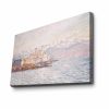 Claude Monet Antibes dekoratív vászonfestmény, 45 x 70 cm | 100% vászon (2,8 mm) és fenyőfa keret | Elegáns művészet otthoni és irodai dekorációhoz