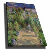 Claude Monet dekoratív vászonfestmény, 70 x 100 cm | 100% vászon (2,8 mm) és fenyőfa keret | Elegáns művészet otthoni és irodai dekorációhoz