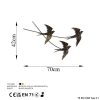 Kézzel készített dekoratív fém falkiegészítő, 42 x 70 cm | 100% fém (1,5 mm) | Egyedi, kézzel festett design, tökéletes a lakberendezés és a művészet szerelmeseinek