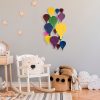 Kézzel festett dekoratív fém falkiegészítő, 53 x 100 x 7 cm | 100% fém, egyedi színváltozatok | Tökéletes a lakberendezés és a művészet szerelmeseinek
