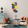 Kézzel festett dekoratív fém falkiegészítő, 53 x 100 x 7 cm | 100% fém, egyedi színváltozatok | Tökéletes a lakberendezés és a művészet szerelmeseinek