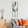 Kézzel készített dekoratív fém falkiegészítő, 32 x 90 cm | 100% fém (1,5 mm) | Egyedi, kézzel festett design, tökéletes a lakberendezés és a művészet szerelmeseinek