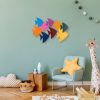 Kézzel festett dekoratív fém falkiegészítő, 100 x 70 x 5 cm | 100% fém, egyedi színváltozatok | Tökéletes a lakberendezés és a művészet szerelmeseinek