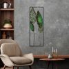 Kézzel készített dekoratív fém falkiegészítő, 32 x 90 cm | 100% fém (1,5 mm) | Egyedi, kézzel festett design, tökéletes a lakberendezés és a művészet szerelmeseinek