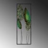 Kézzel készített dekoratív fém falkiegészítő, 32 x 90 cm | 100% fém (1,5 mm) | Egyedi, kézzel festett design, tökéletes a lakberendezés és a művészet szerelmeseinek
