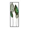 Kézzel készített dekoratív fém falkiegészítő, 32 x 90 cm | 100% fém (1,5 mm) | Egyedi, kézzel festett design, tökéletes a lakberendezés és a művészet szerelmeseinek