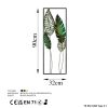 Kézzel készített dekoratív fém falkiegészítő, 32 x 90 cm | 100% fém (1,5 mm) | Egyedi, kézzel festett design, tökéletes a lakberendezés és a művészet szerelmeseinek
