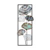 Kézzel készített dekoratív fém falkiegészítő, 32 x 90 x 4 cm | 100% fém, egyedi, kézzel festett design | Tökéletes otthoni dekorációhoz, eleganciát és stílust ad