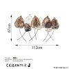 Kézzel készített dekoratív fém falkiegészítő, 67 x 112 cm | 100% fém (1,5 mm) | Egyedi, kézzel festett design, tökéletes a lakberendezés és a művészet szerelmeseinek