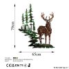 Kézzel készített dekoratív fém falkiegészítő, 65 x 79 cm | 100% fém (1,5 mm) | Egyedi, kézzel festett design, tökéletes a lakberendezés és a művészet szerelmeseinek