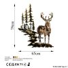 Kézzel készített dekoratív fém falkiegészítő, 65 x 79 cm | 100% fém (1,5 mm) | Egyedi, kézzel festett design, tökéletes a lakberendezés és a művészet szerelmeseinek